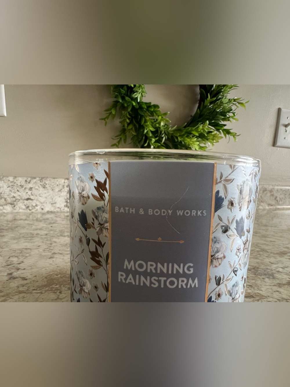 Bath & Body Works 3-Wick candles — NEW Morning Rainstorm and LIKE NEW Oceanside - Picture 5 of 13